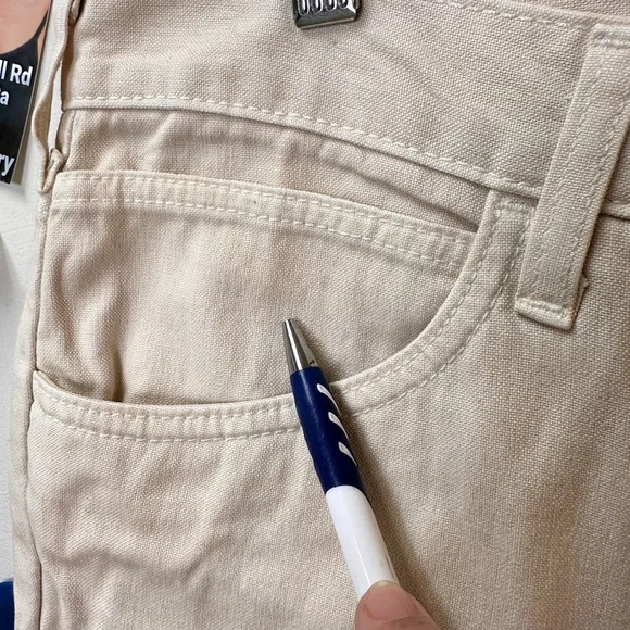 Ralph Lauren Purple Label Work Wear Pants Double Knee 12 (35x33) Tan Denim *READ - Picture 13 of 15